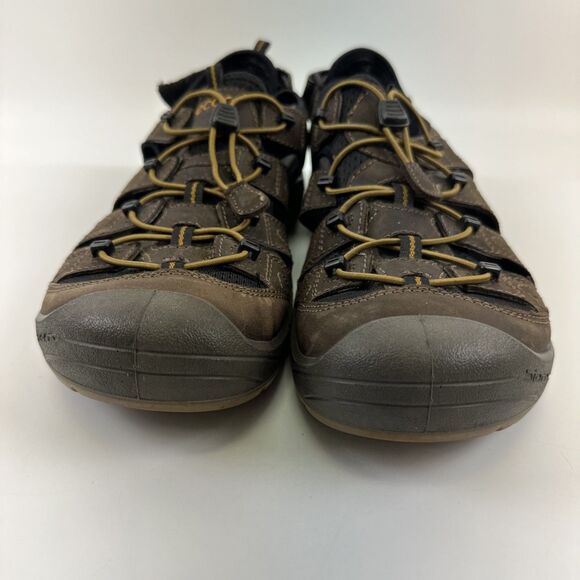 ECCO Biom Delta Offroad Sandal Brown Slip On Bungee Laces Comfort Active Mens 43 main image 7